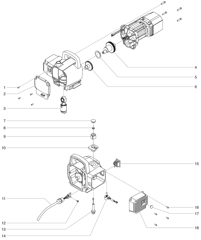 Advantage 600 Gear Box Assembly Parts